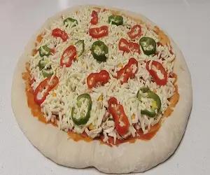 Pizza con pimientos