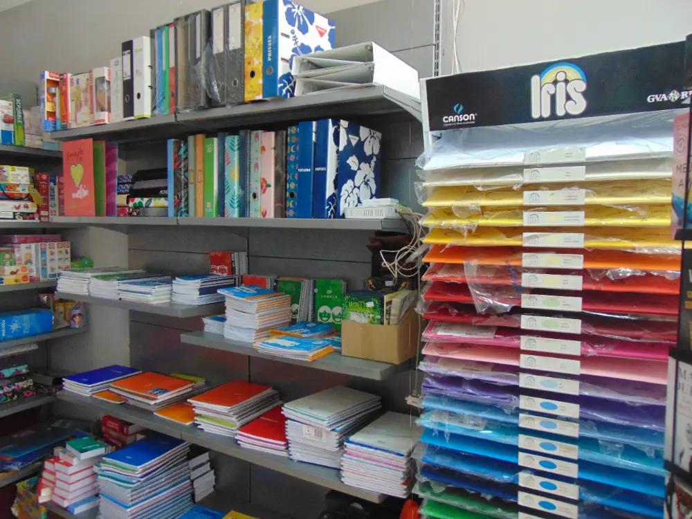 Interior de Némesis Papelería Librería con material de papelería