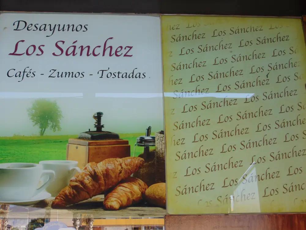 Gráfica publicitaria de Los Sánchez Taberna