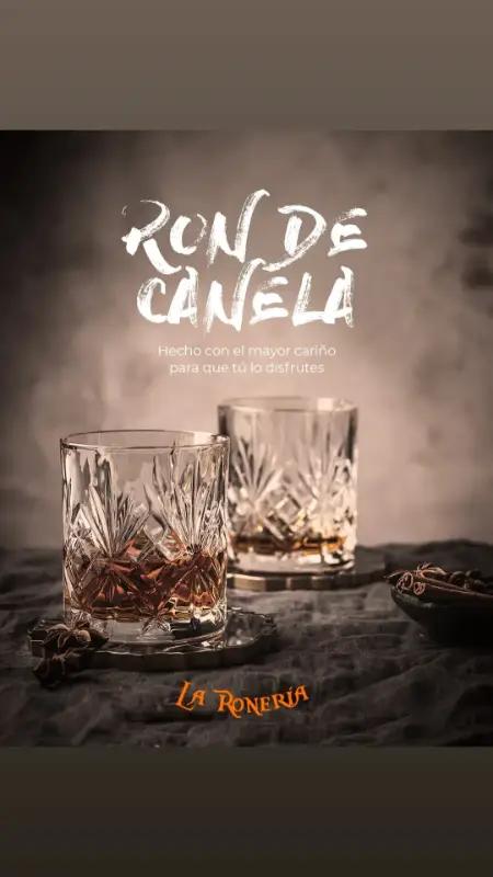 Gráfica de ron de canela