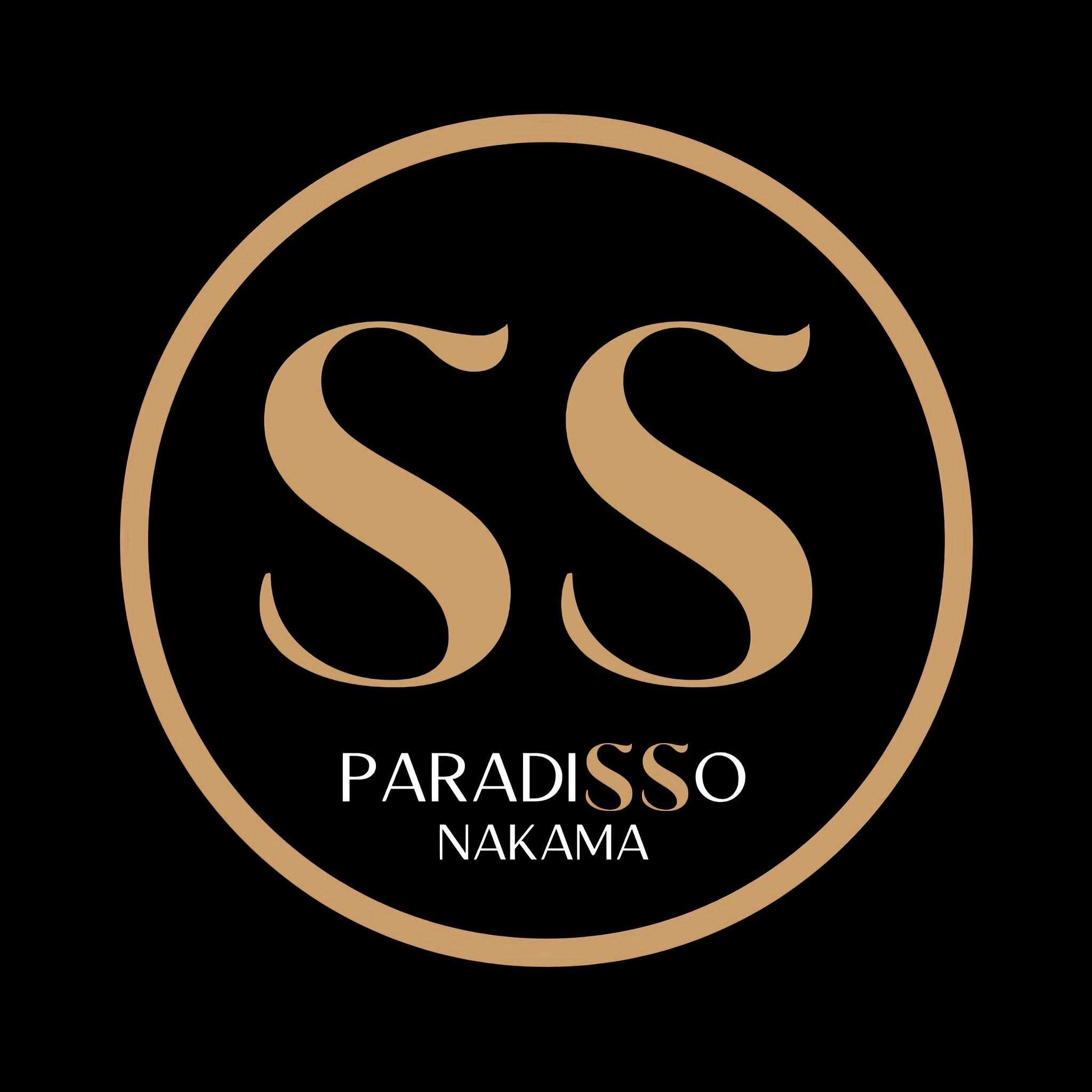 Paradisso Nakama Isologo (letra Blanca Fondo Negro)