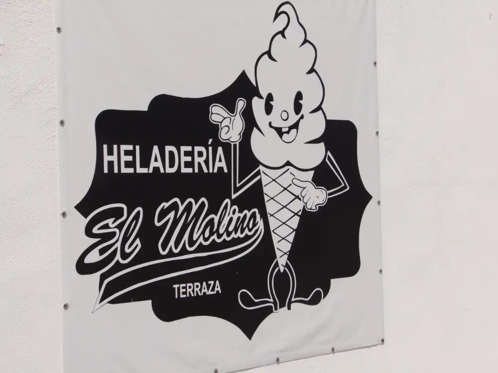 Cartel de heladería