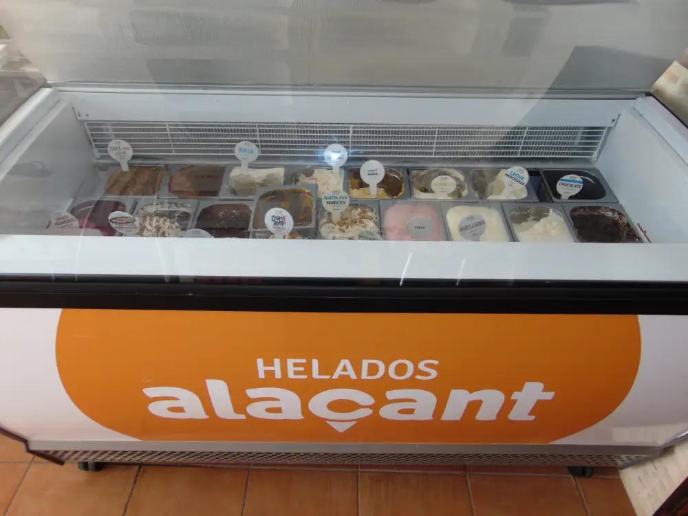 Expositor de helados