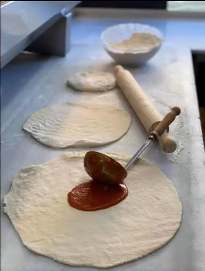 Proceso de realización de pizza 