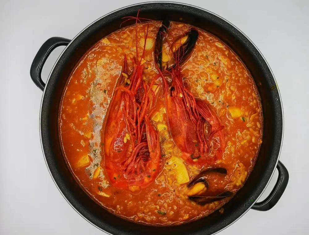 Arroz caldoso de Pa’ Levante Restaurante