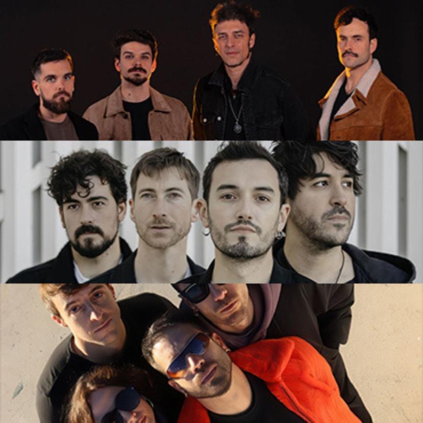 Shinova, Valira y Mono Cuchillo en concierto en Roquetas de Mar el 7 de agosto