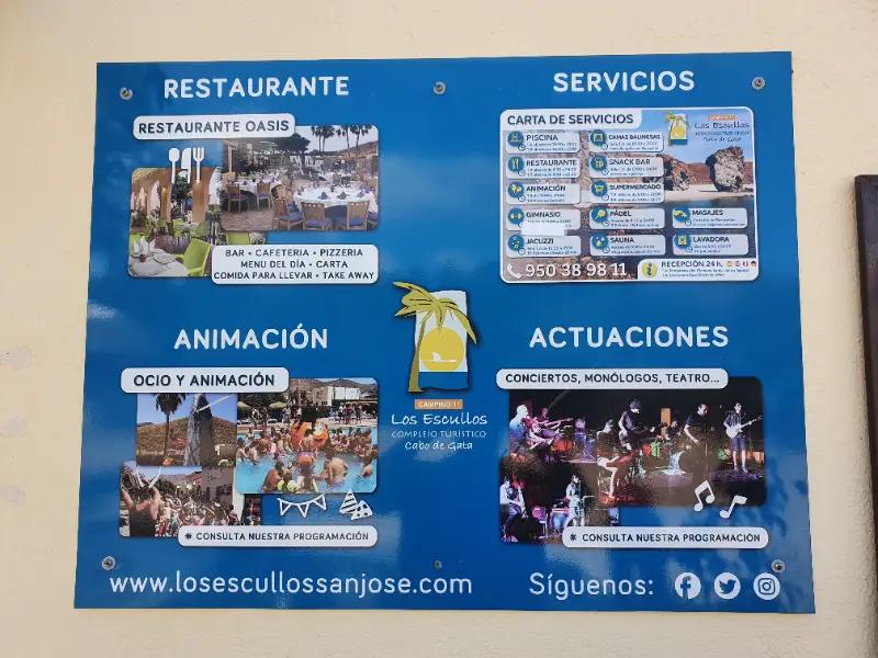 Actividades y servicios de Camping Los Escullos 