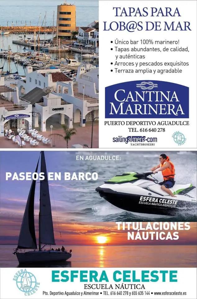 Gráfica publicitaria de Cantina Marinera