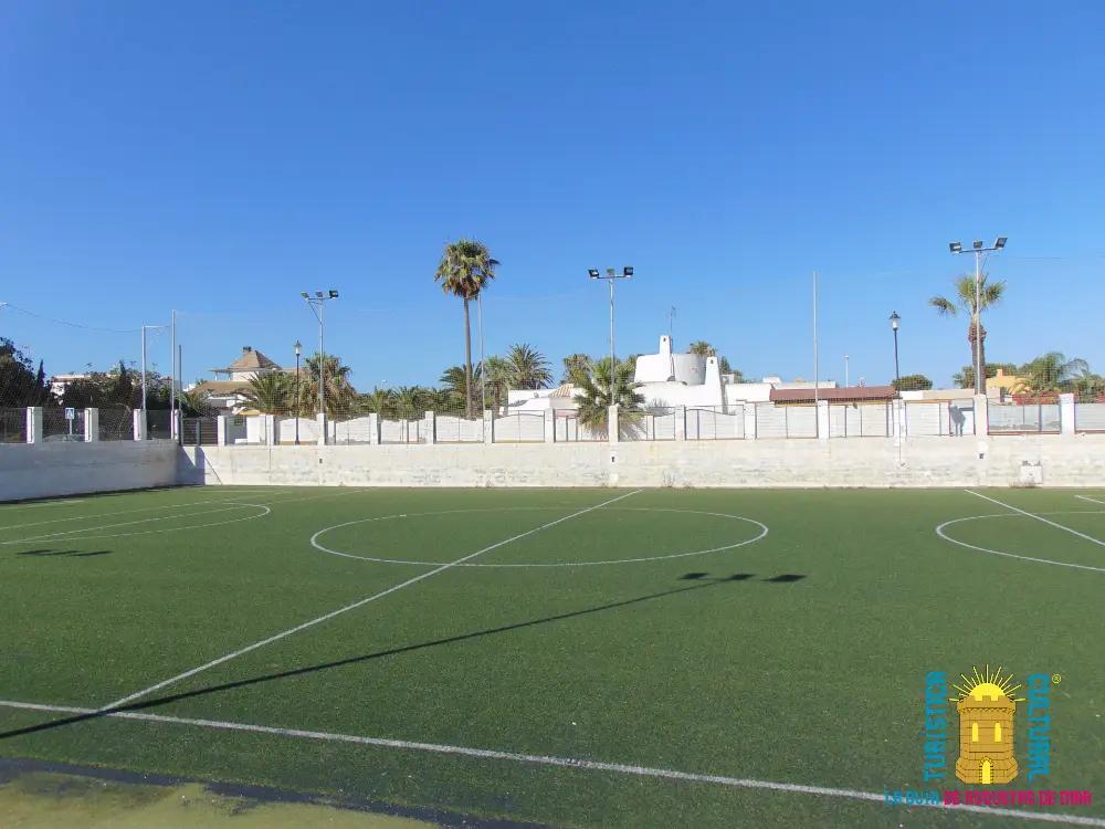 Foto de la zona central del campo de fútbol