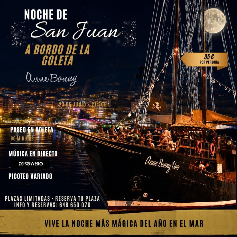 Noche de San Juan en el mar