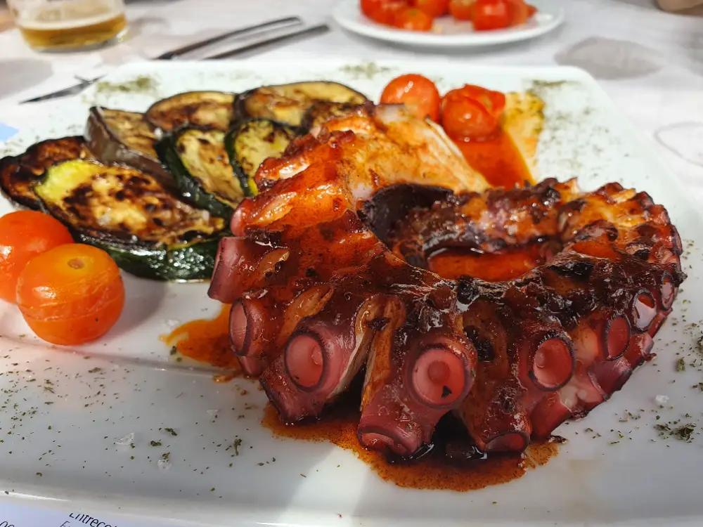 Plato de pulpo