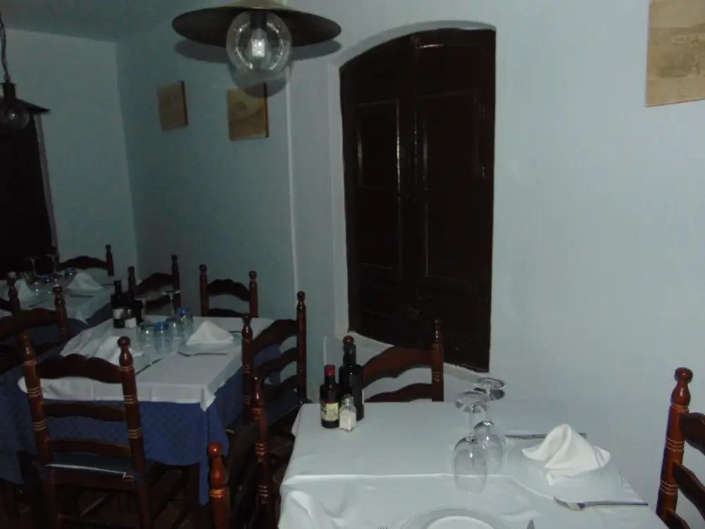 Mesas del interior de La Palma Restaurante