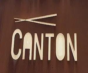 Letrero y logo de Canton Restaurante
