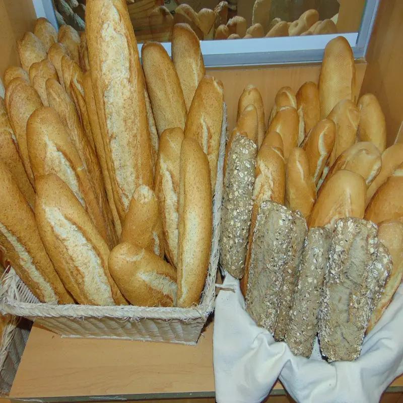 Pan preparado en paneras