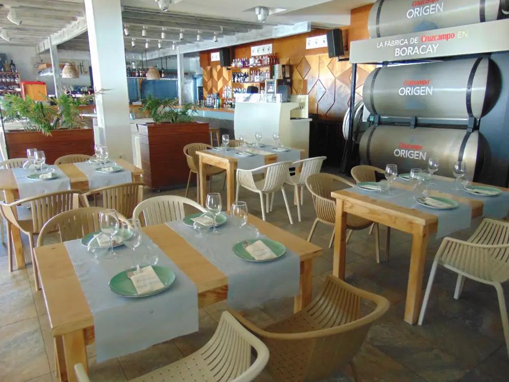 Interior de Boracay Beach Club Restaurante