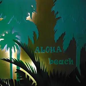 Letrero de Aloha Beach Bar