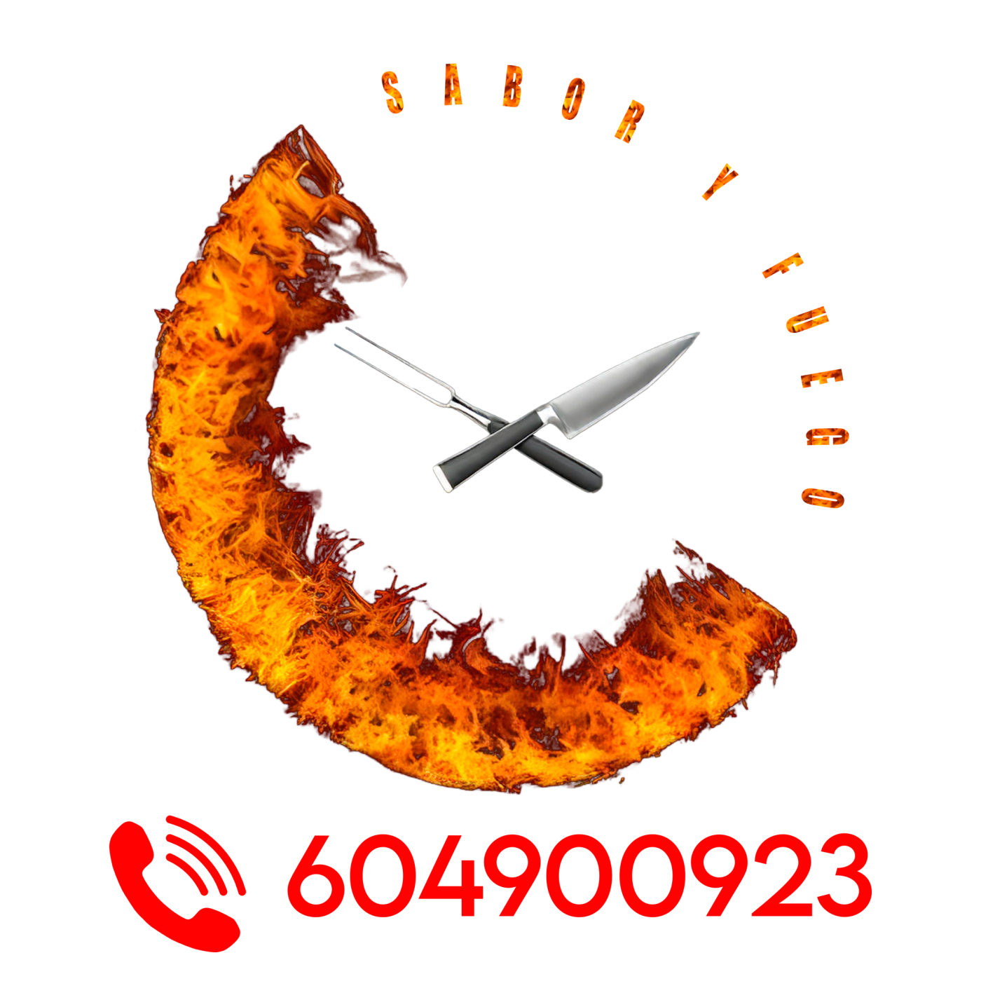 016 SABOR Y FUEGO LOGO CON NUMERO TRANSPARENTE